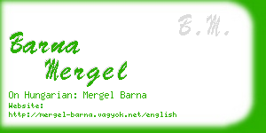 barna mergel business card